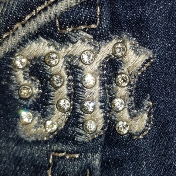 MISS ME women's blue denim jeans size 27"×31" exclusive design for buckle.com - Picture 10 of 14
